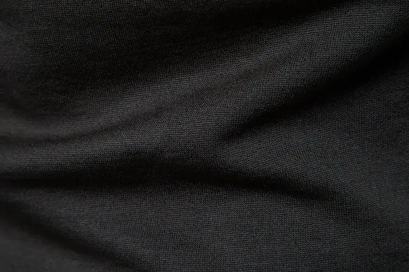 Men Velvet High Collar T-Shirt Brown Green Black — feature 23