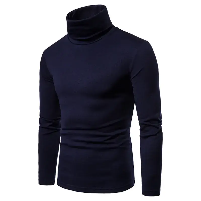 Men Velvet High Collar T-Shirt Brown Green Black — feature 6