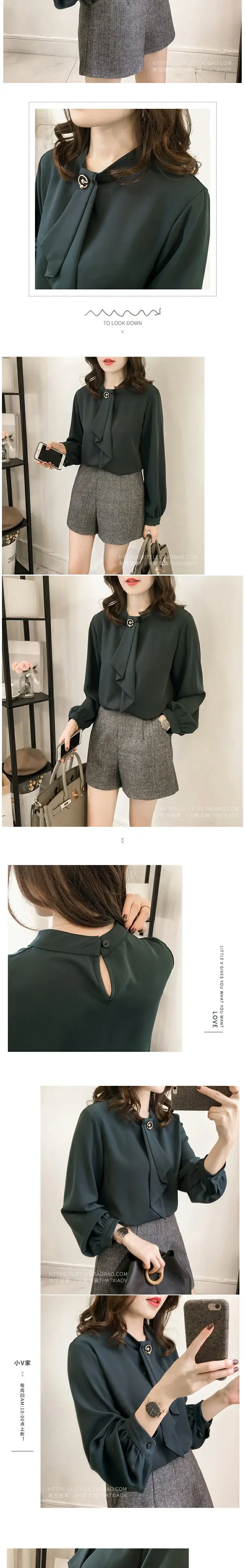 Mm2024 Chiffon Long Sleeve Shirt Women Tan — feature 2