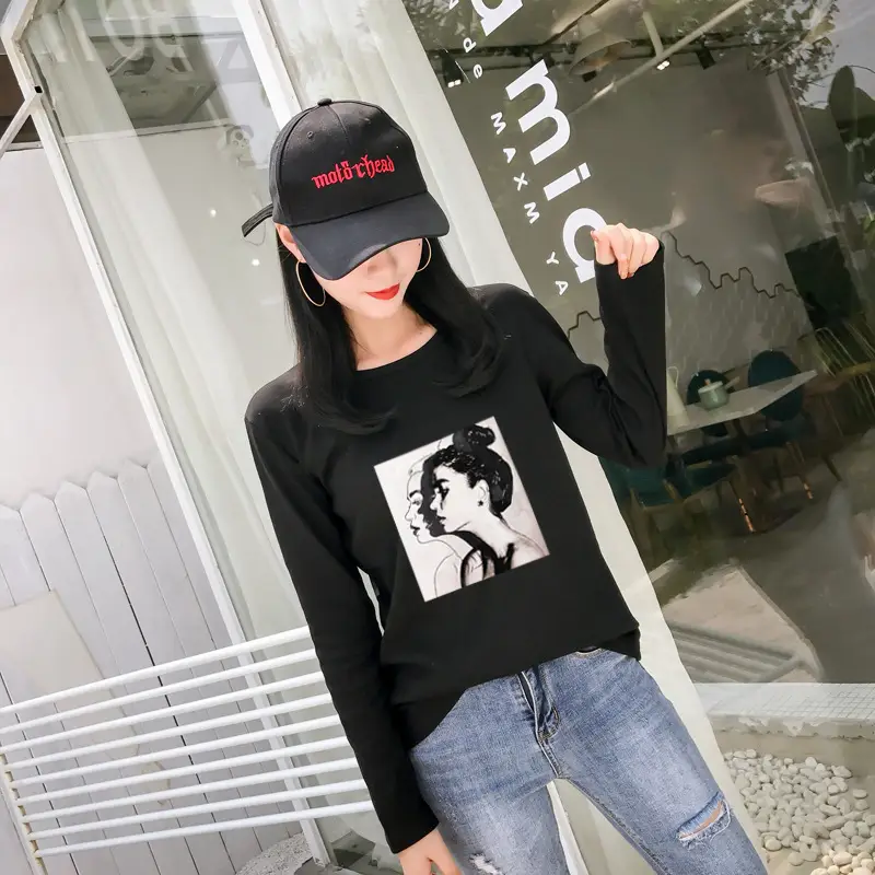 2025 Korean Style Long Sleeve T-Shirt for Women - Image 7