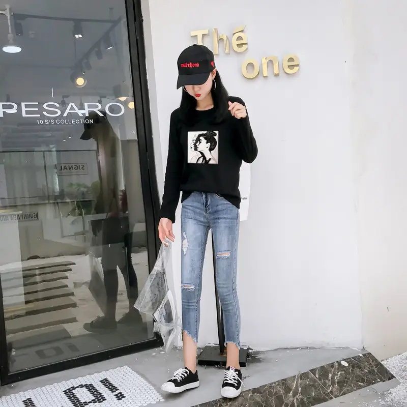 2025 Korean Style Long Sleeve T-Shirt for Women — feature 12