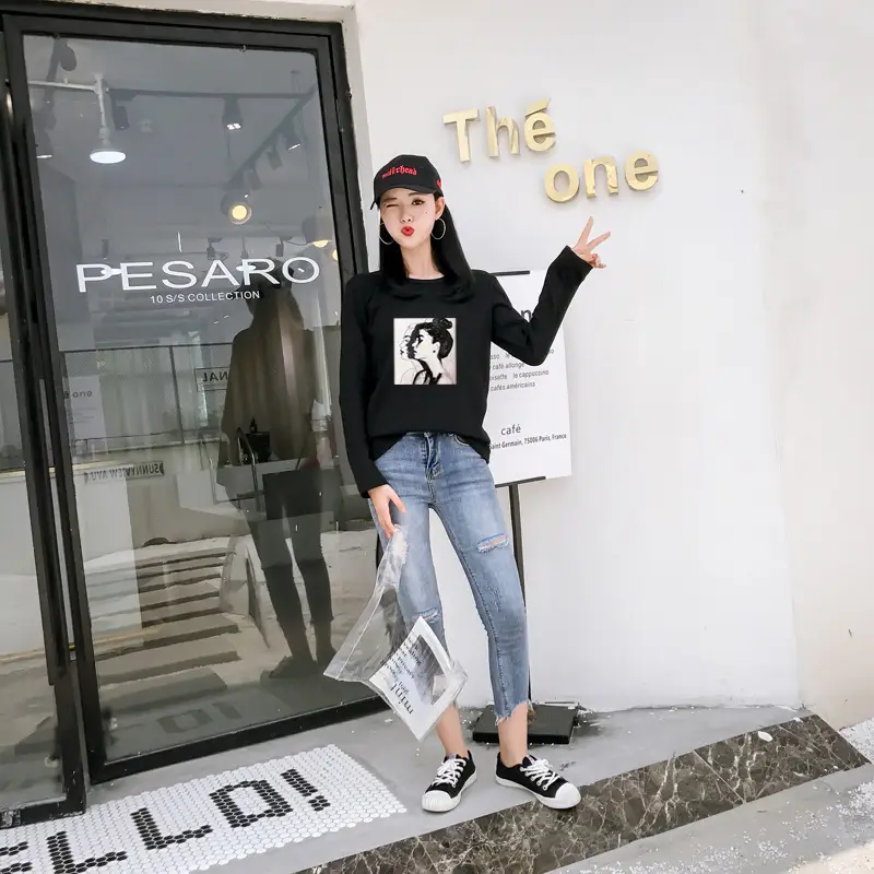 2025 Korean Style Long Sleeve T-Shirt for Women — feature 13