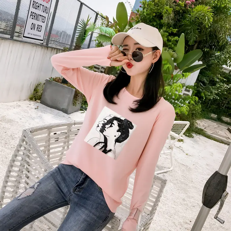 2025 Korean Style Long Sleeve T-Shirt for Women — feature 23