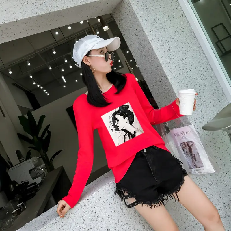 2025 Korean Style Long Sleeve T-Shirt for Women — feature 35