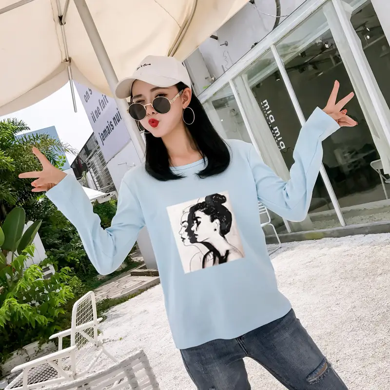 2025 Korean Style Long Sleeve T-Shirt for Women — feature 40