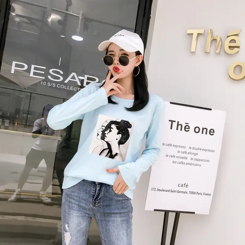 2025 Korean Style Long Sleeve T-Shirt for Women — feature 42