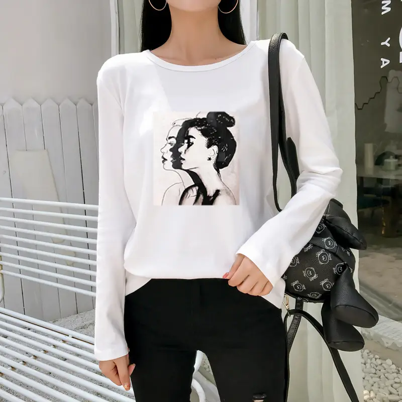 2025 Korean Style Long Sleeve T-Shirt for Women - Image 3