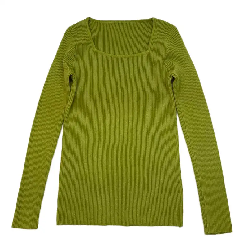 Women's Brown Knit Long Sleeve Top with Drawstring Waist