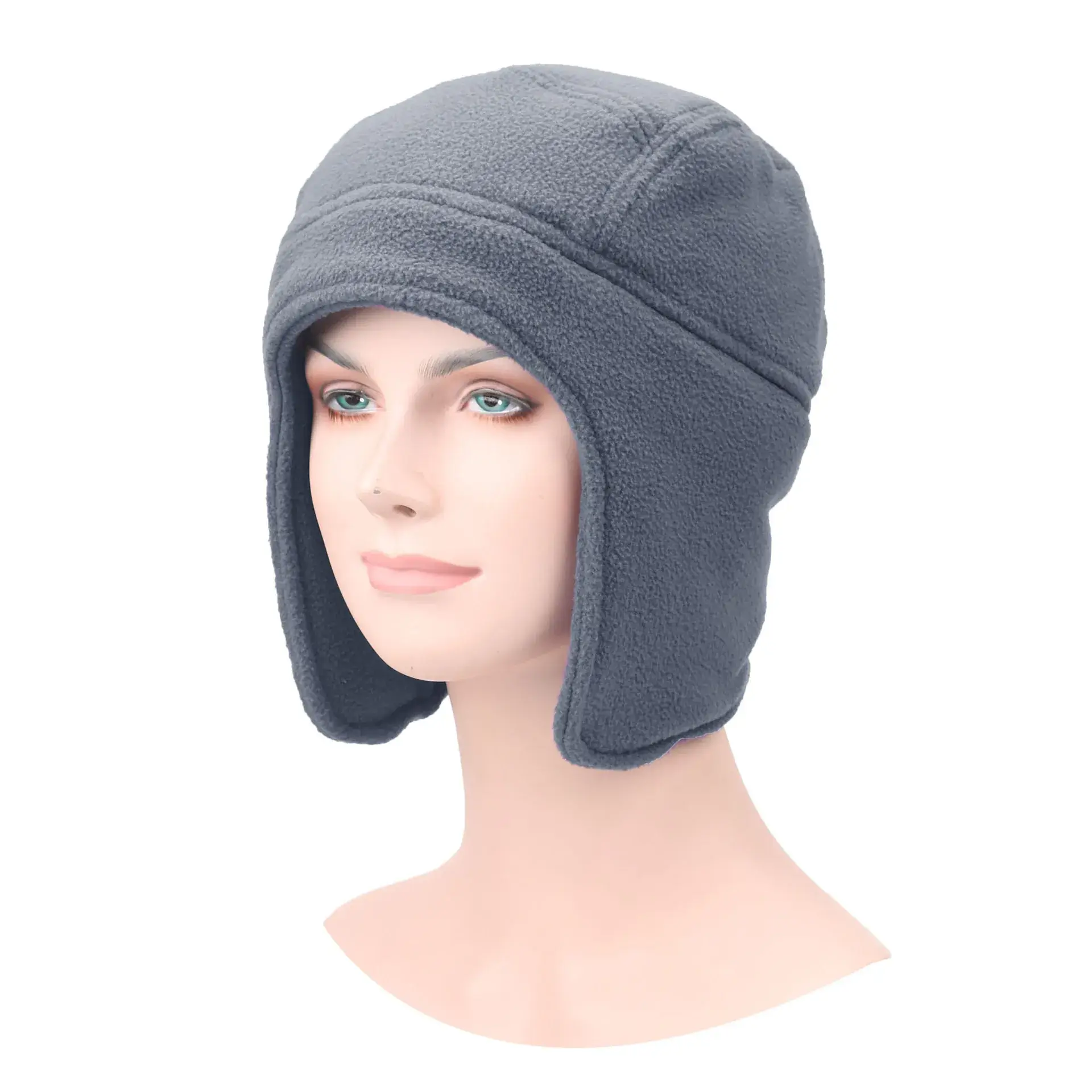 Black Fleece Ear Protection Hat for Winter Cycling Ski - Image 4