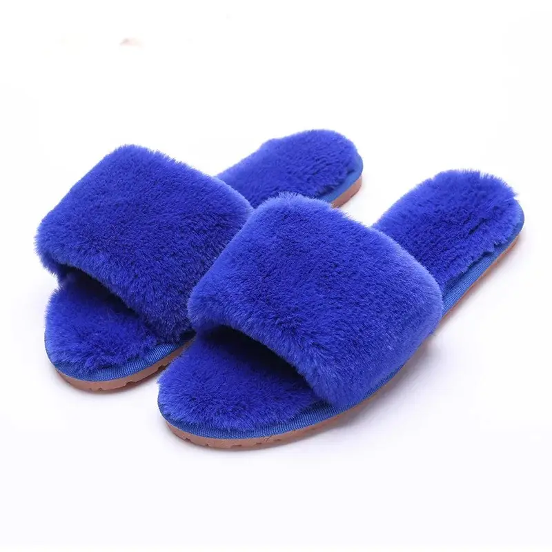 Popular Korean Style Fall/Winter Korean Plush Slippers Home Slippers Couple Mao Mao Slippers Parent-Child Slippers for Men and Women - Image 3