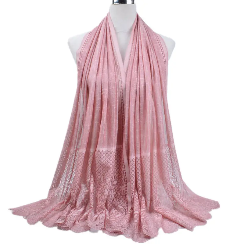 Autumn Hollow Lace Scarf for Muslim Women - Image 16
