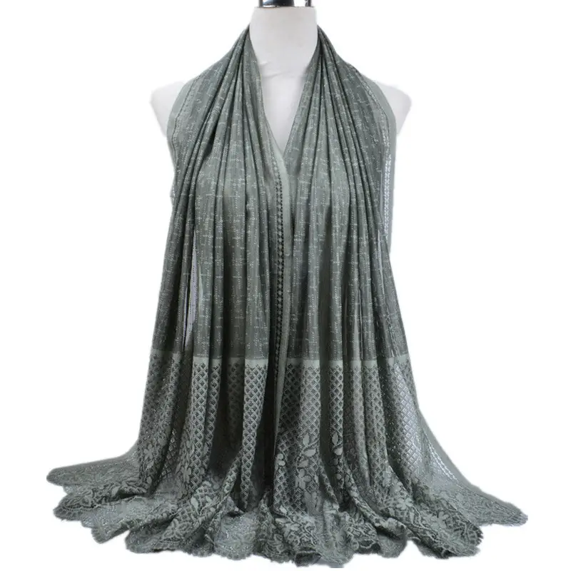 Autumn Hollow Lace Scarf for Muslim Women - Image 10