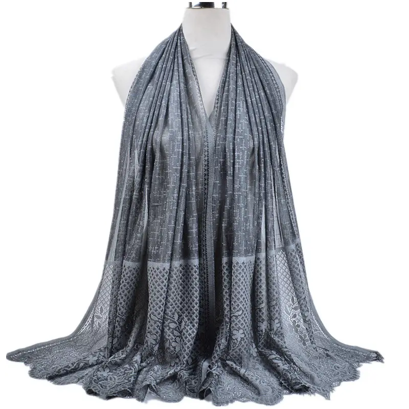 Autumn Hollow Lace Scarf for Muslim Women - Image 11