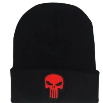 Punisher Knitted Black Ski Hat Unisex Winter - Image 5