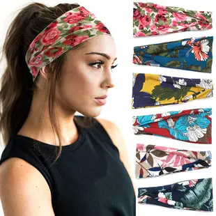 Men & Women Yoga Sweat Band Solid Color Stretch Cotton — feature 1