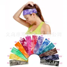 Men & Women Yoga Sweat Band Solid Color Stretch Cotton — feature 11