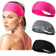 Men & Women Yoga Sweat Band Solid Color Stretch Cotton — feature 14