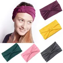 Men & Women Yoga Sweat Band Solid Color Stretch Cotton — feature 18