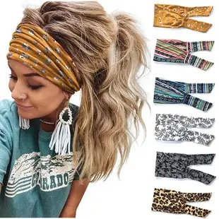 Men & Women Yoga Sweat Band Solid Color Stretch Cotton — feature 3