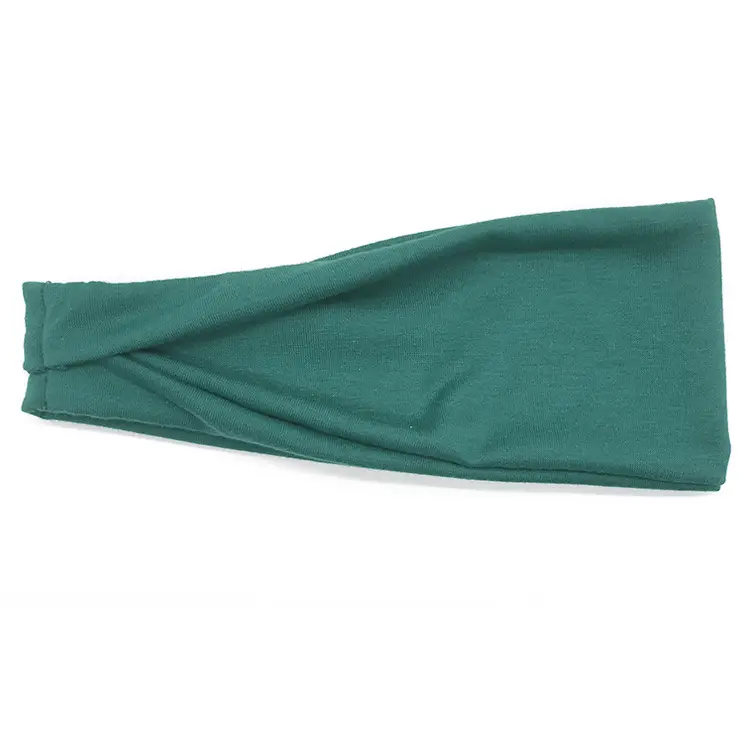 Men & Women Yoga Sweat Band Solid Color Stretch Cotton - Image 12