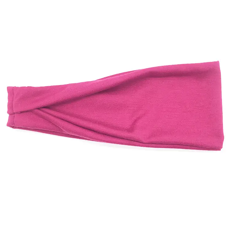 Men & Women Yoga Sweat Band Solid Color Stretch Cotton - Image 14