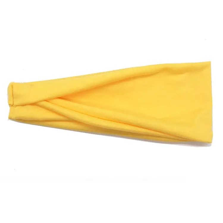 Men & Women Yoga Sweat Band Solid Color Stretch Cotton - Image 2