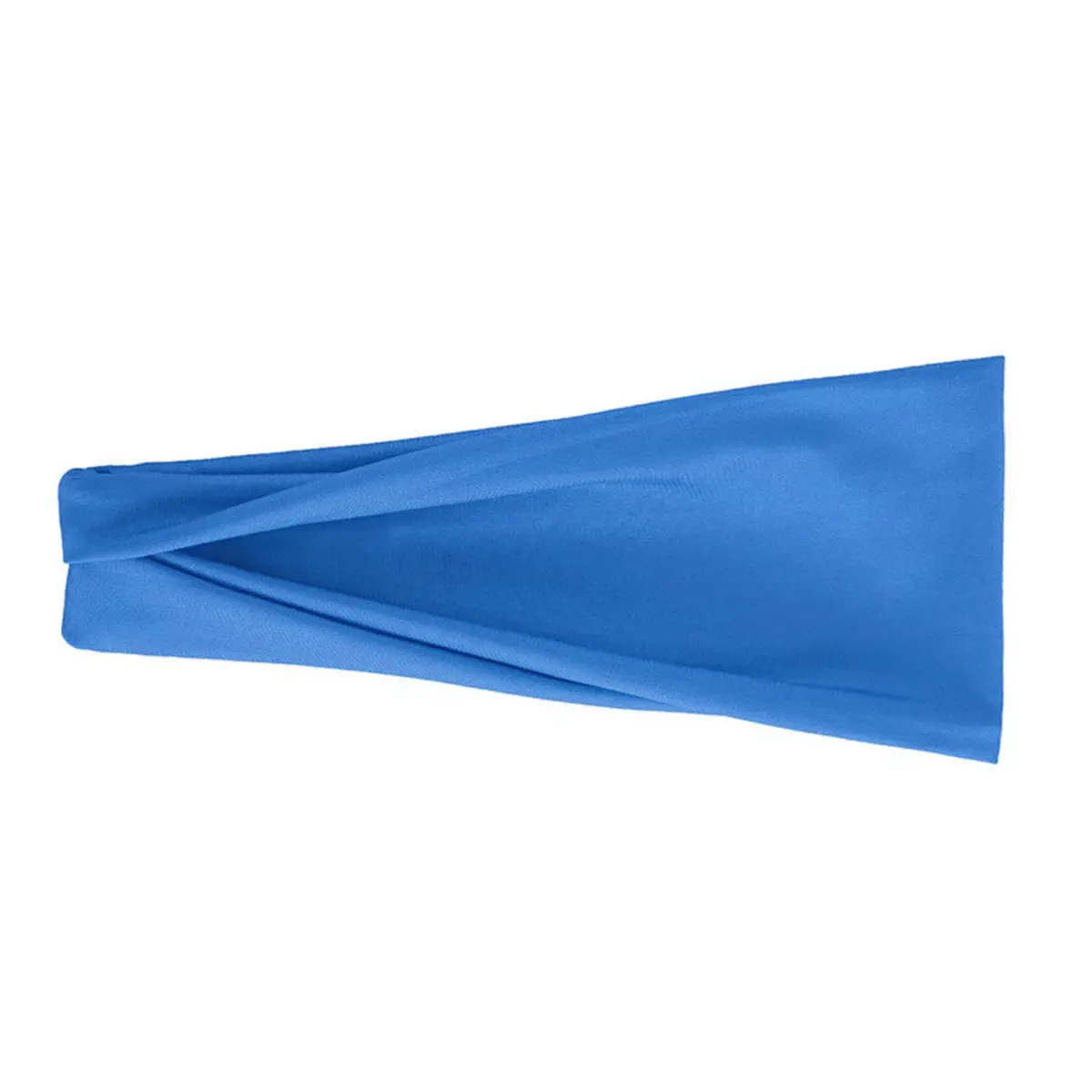 Men & Women Yoga Sweat Band Solid Color Stretch Cotton - Image 3