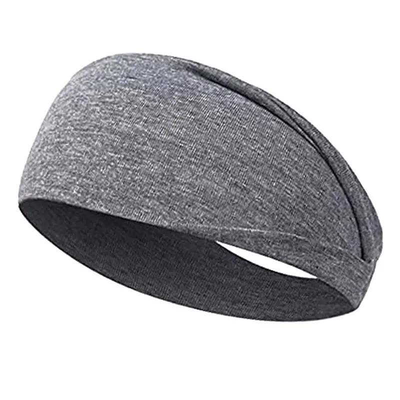 Men & Women Yoga Sweat Band Solid Color Stretch Cotton - Image 31