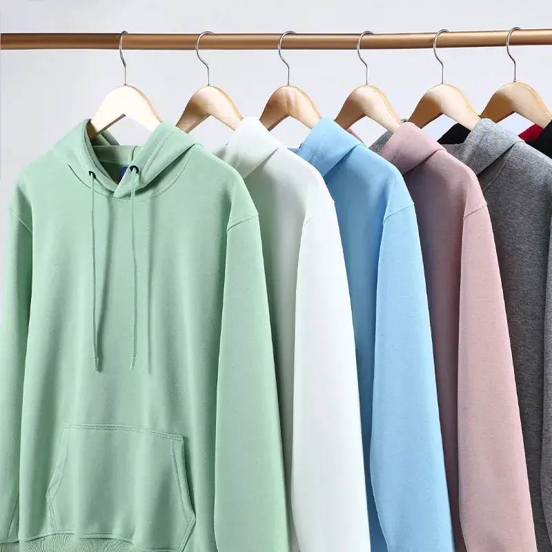 Men Green Cotton Hoodie Sweatshirt 2024