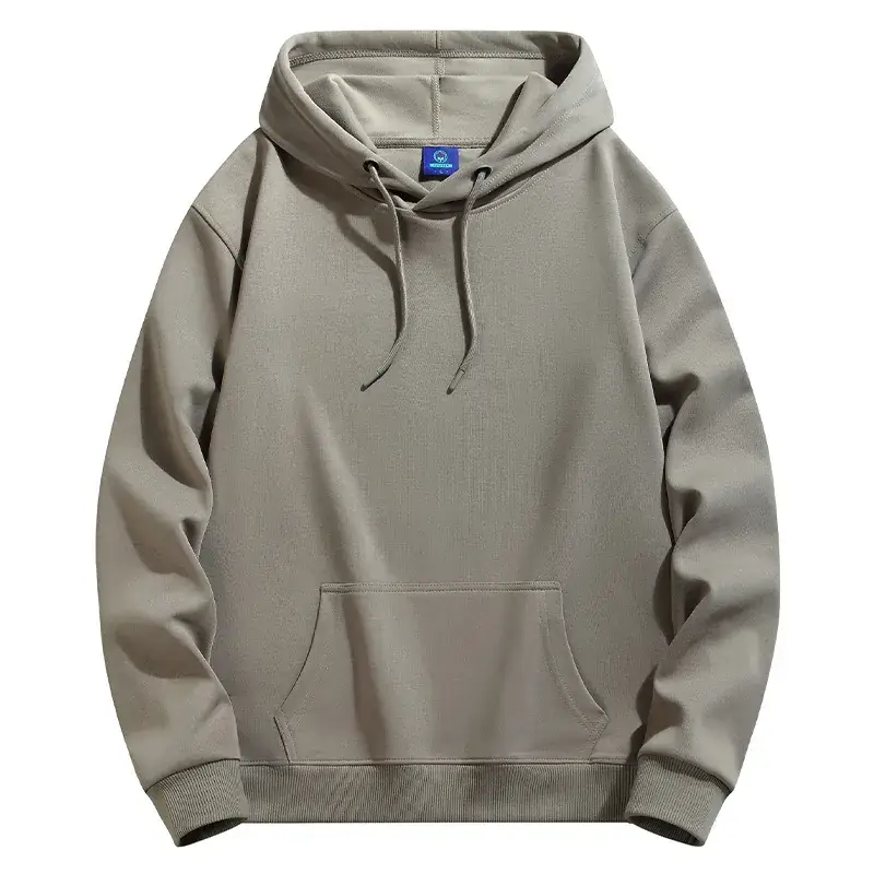 Men Green Cotton Hoodie Sweatshirt 2024
