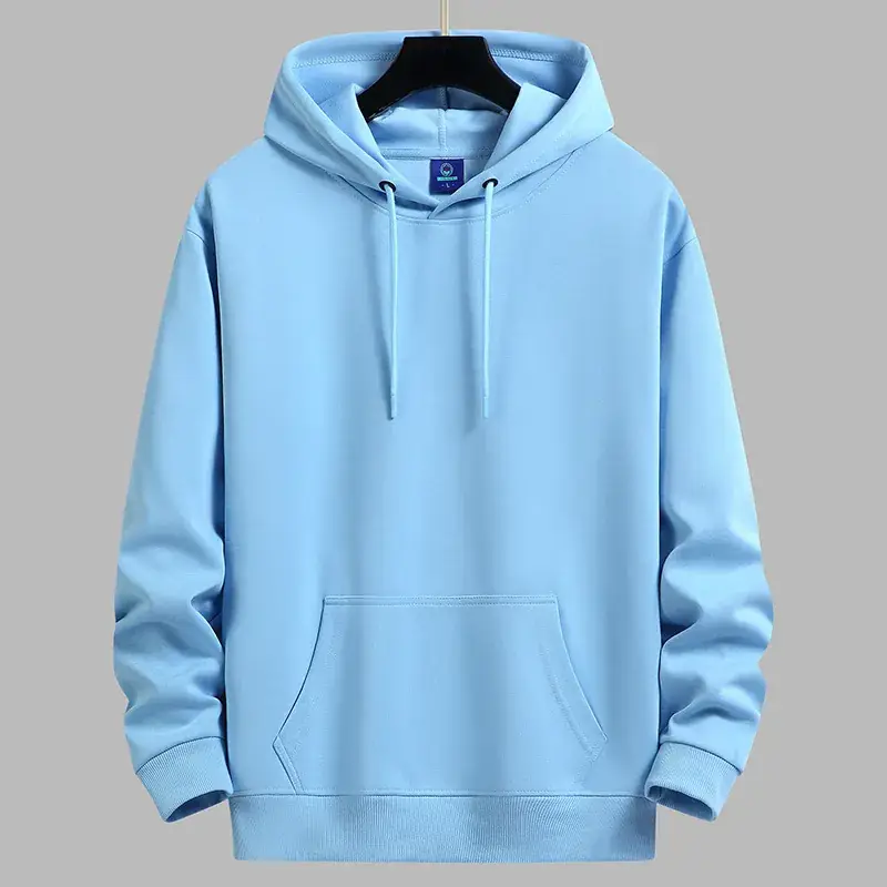 Men Green Cotton Hoodie Sweatshirt 2024