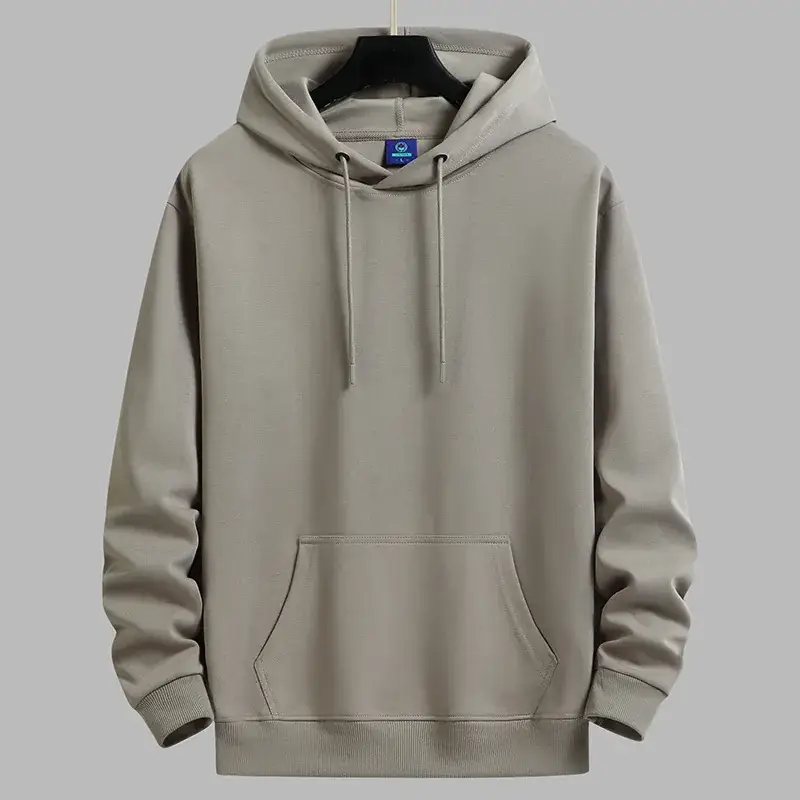 Men Green Cotton Hoodie Sweatshirt 2024