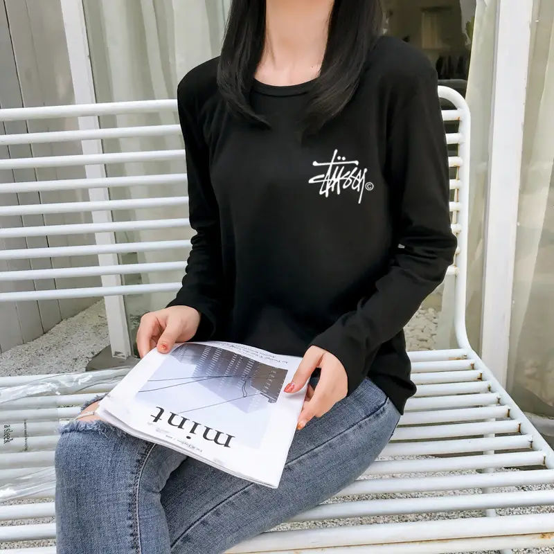 Red Printed Long Sleeve T-Shirt for Women — feature 18