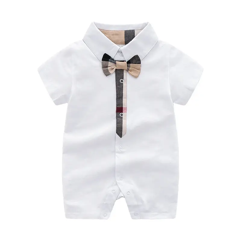 Baby Suit Navy Blue Knitted Short Sleeve - Image 2