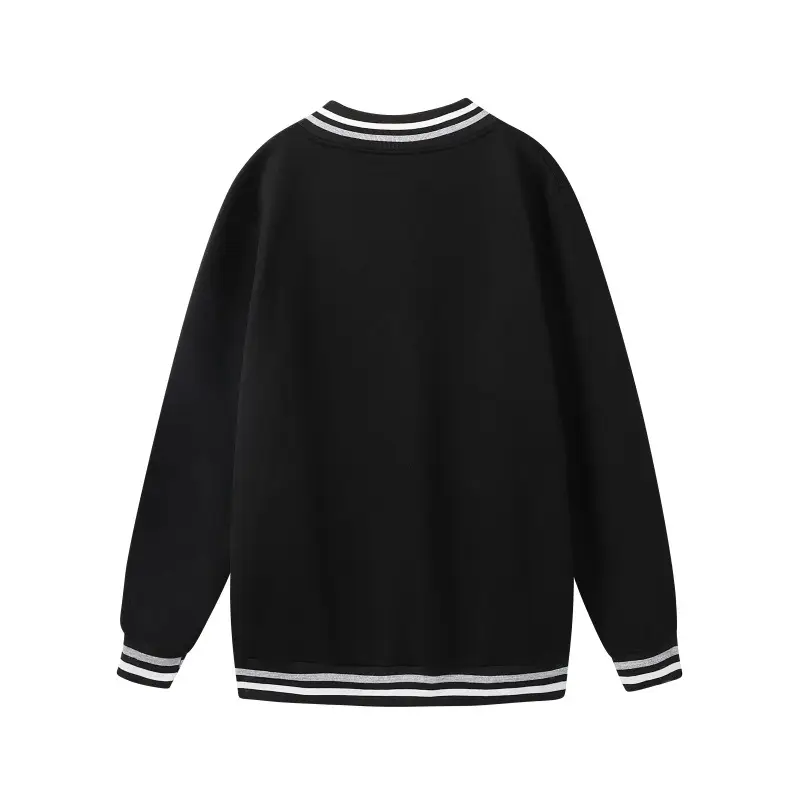 Black Long Sleeve Winter Baseball Uniform Sweater - Image 4