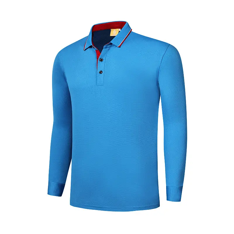 Men Orange Polo Shirt with Red Trim - Image 10