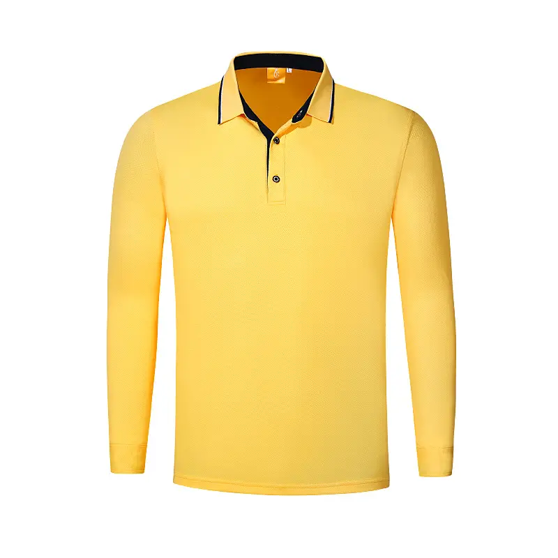 Men Orange Polo Shirt with Red Trim - Image 2