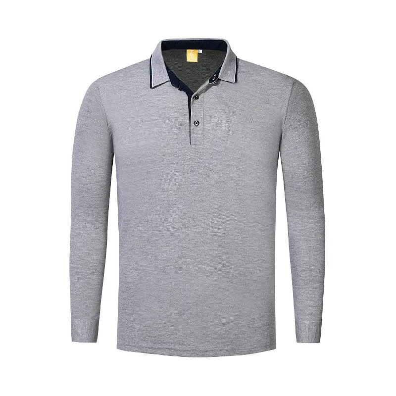Men Orange Polo Shirt with Red Trim - Image 4