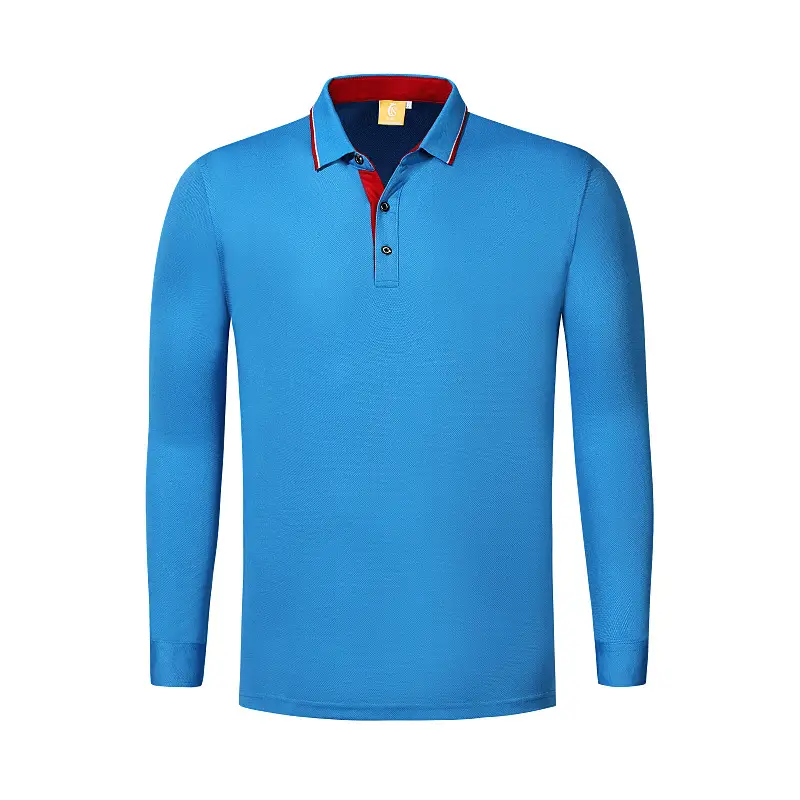Men Orange Polo Shirt with Red Trim - Image 8