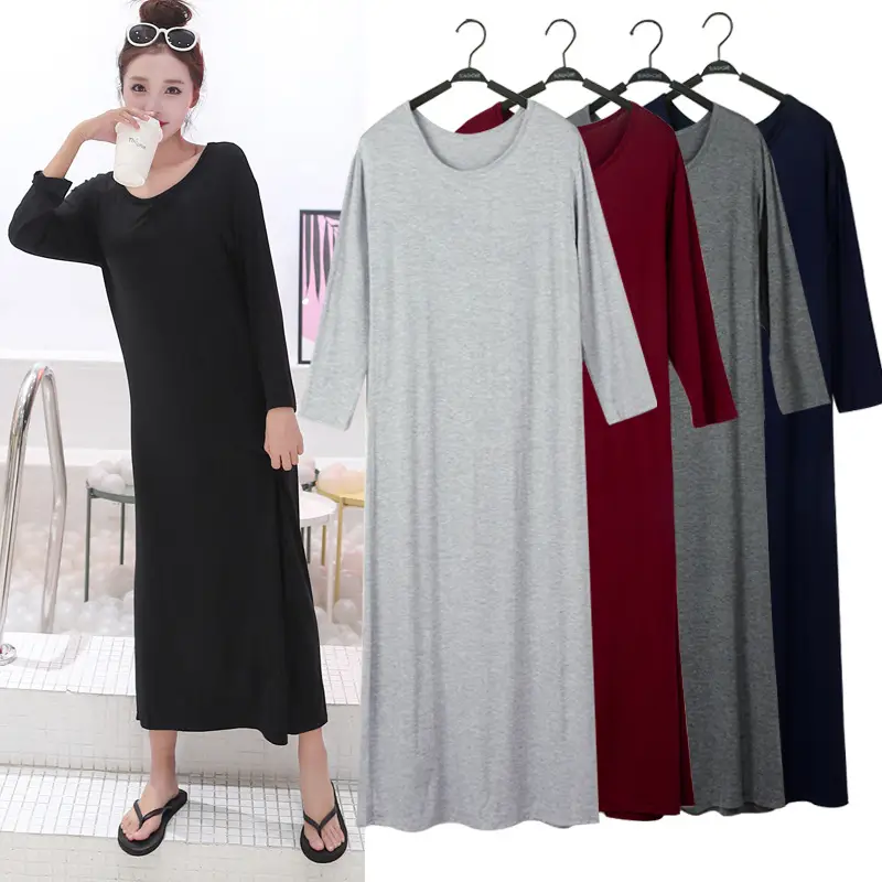 Summer Korean Style Long Sleeve Long Skirt Women - Image 15