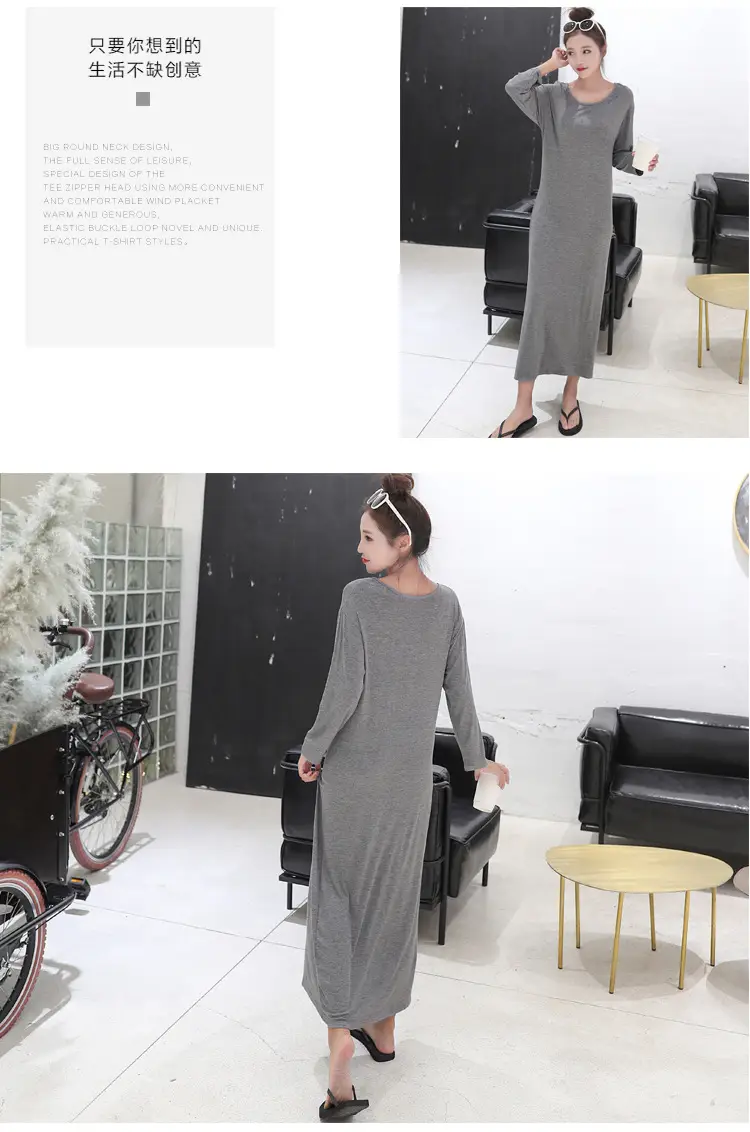 Summer Korean Style Long Sleeve Long Skirt Women — feature 14