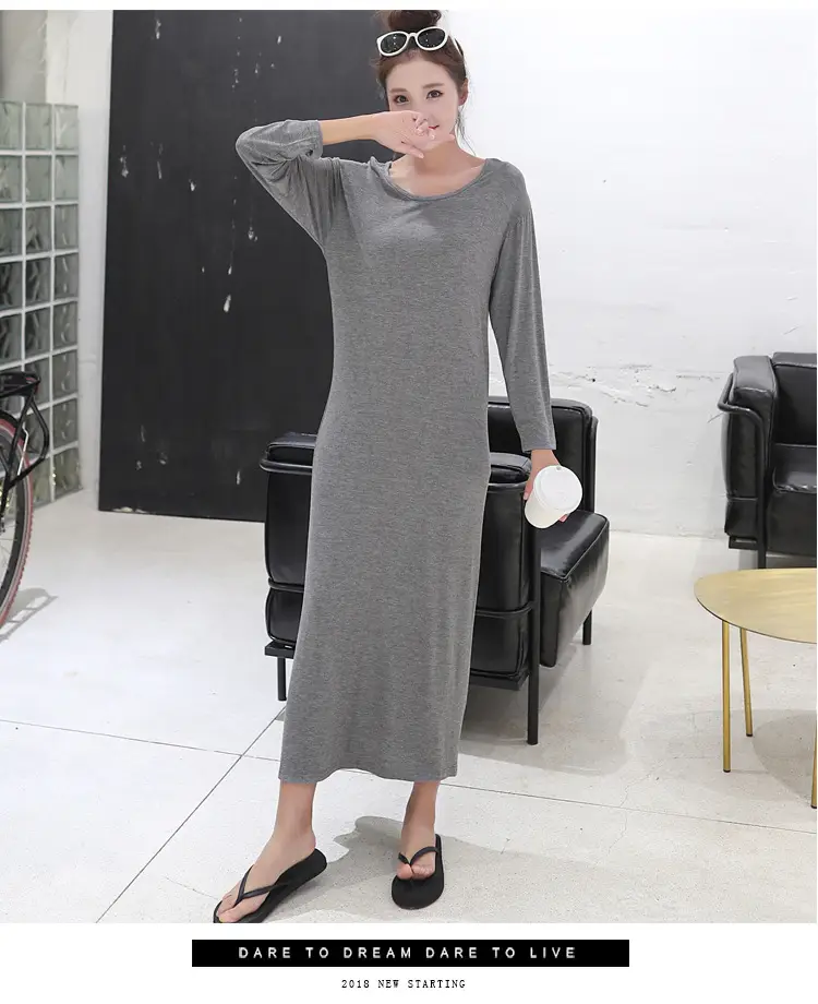 Summer Korean Style Long Sleeve Long Skirt Women — feature 15