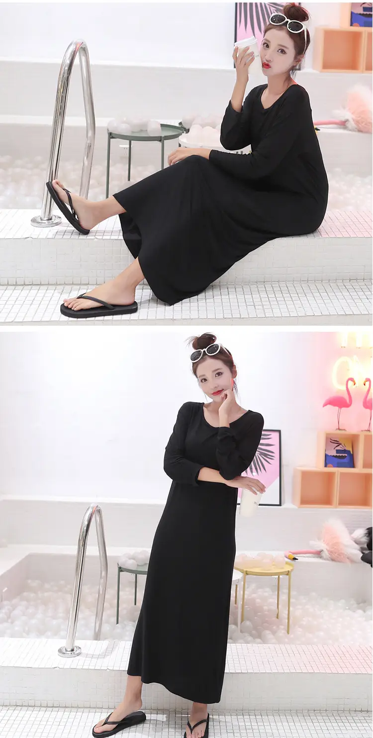 Summer Korean Style Long Sleeve Long Skirt Women — feature 20