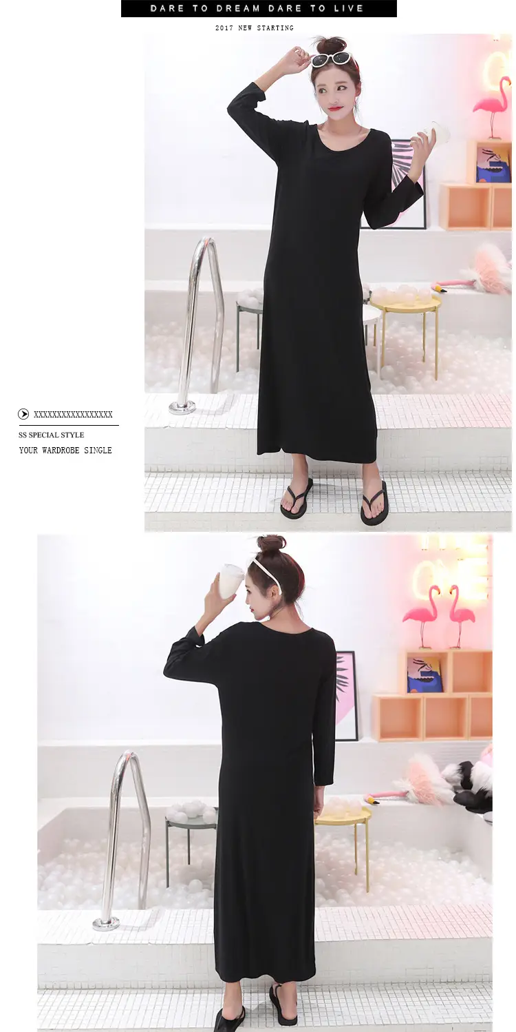 Summer Korean Style Long Sleeve Long Skirt Women — feature 21