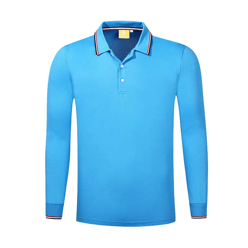 Red Long Sleeve Polo T-Shirt with Embroidered Details - Image 8