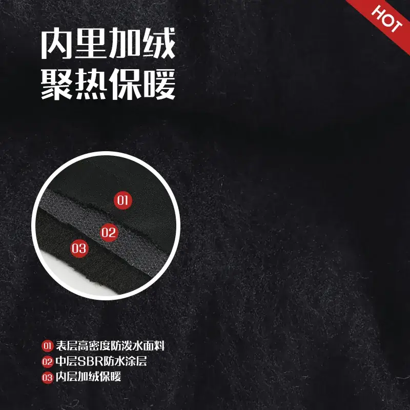 Men's Winter Sheepskin Ski Gloves Windproof Waterproof - Image 4
