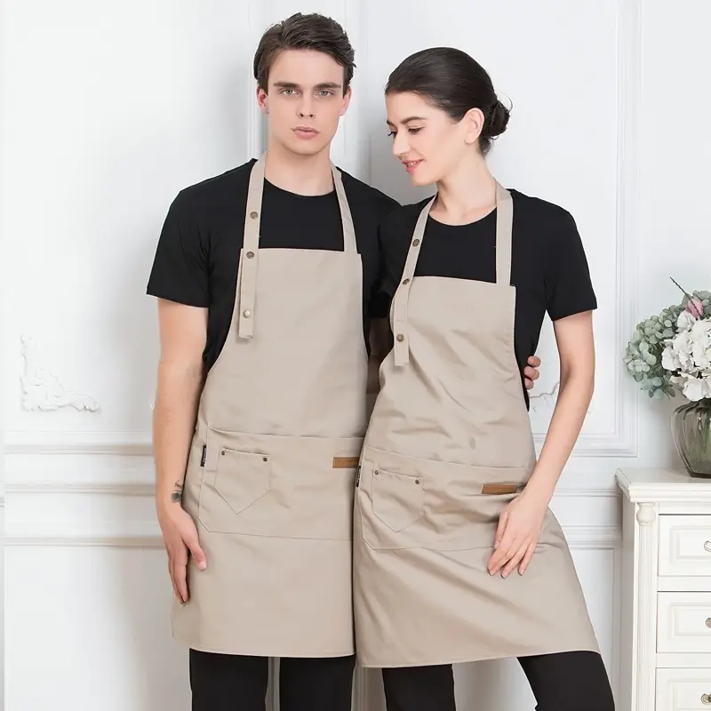 Men & Women Navy Aprons for Kitchen & Home Use - Image 2