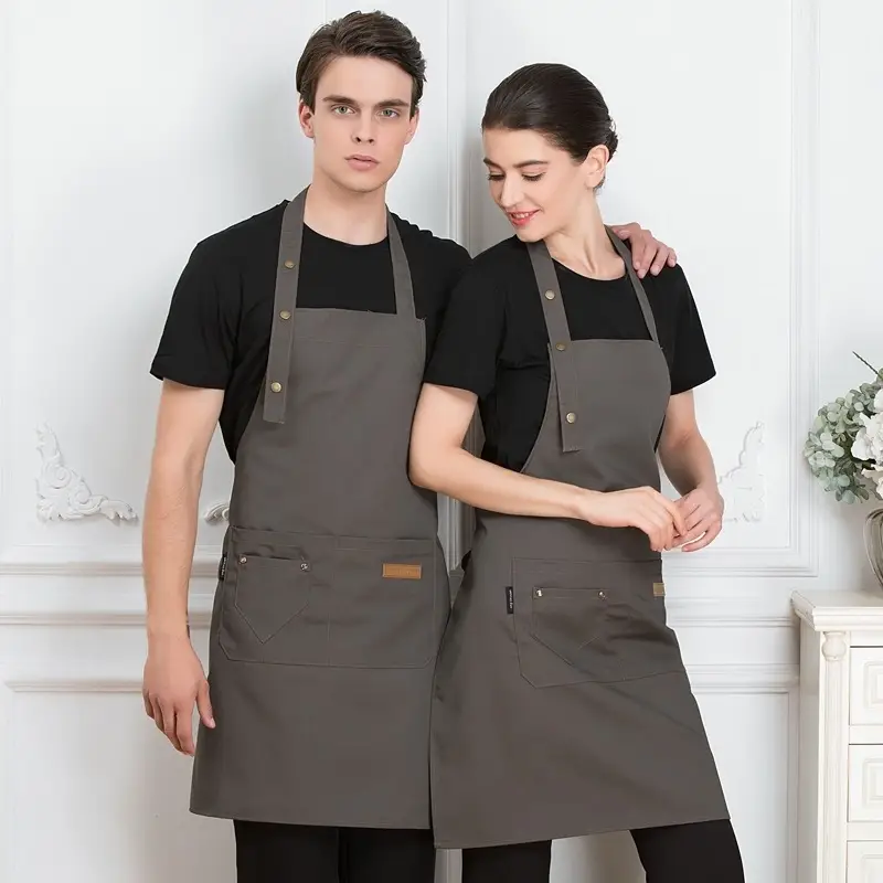 Men & Women Navy Aprons for Kitchen & Home Use - Image 5