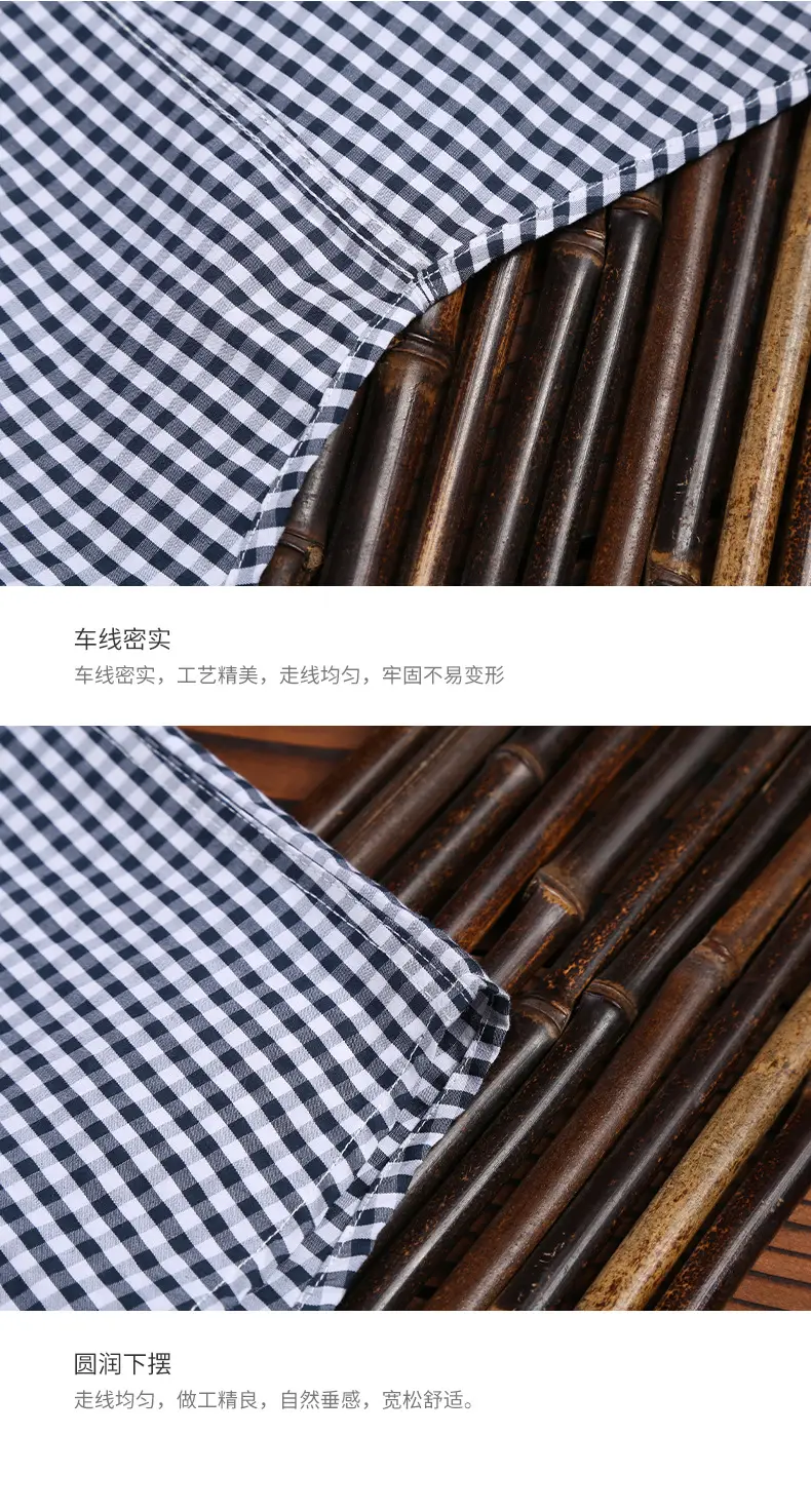Men Cross-Border Cotton Plaid Shirts Autumn Winter Slim Fit — feature 15