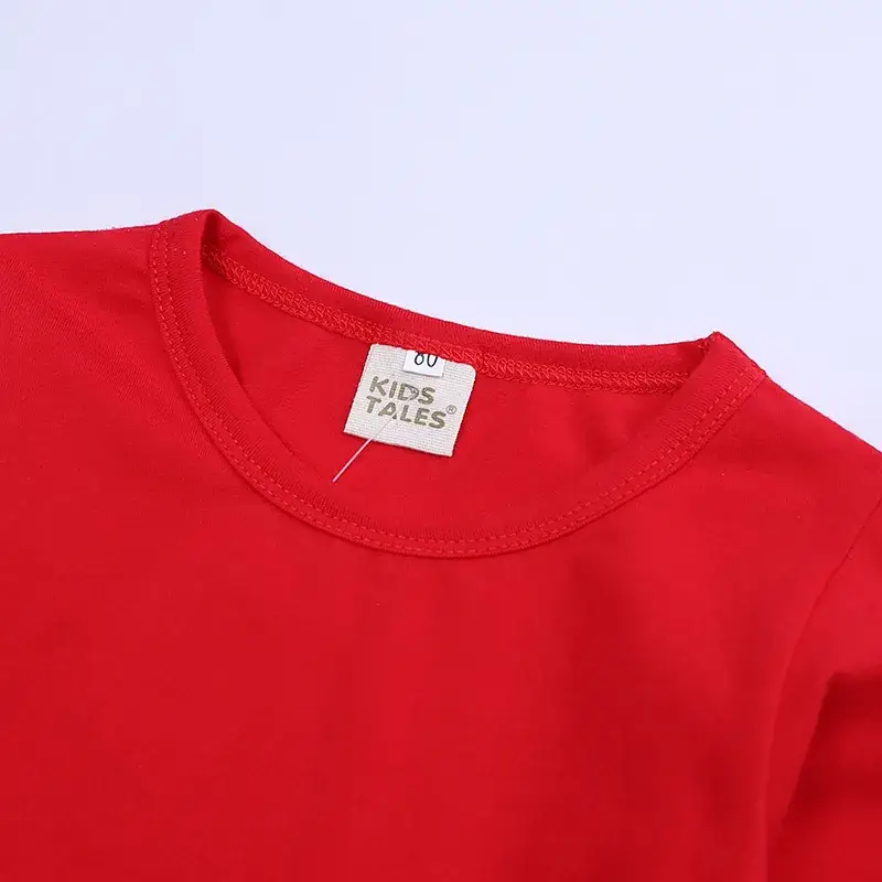 Red Long Sleeve Baby Girl Skirt with Ruffle - Image 3